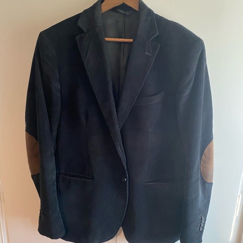Rollmann corduroy jacket used, size 52, black