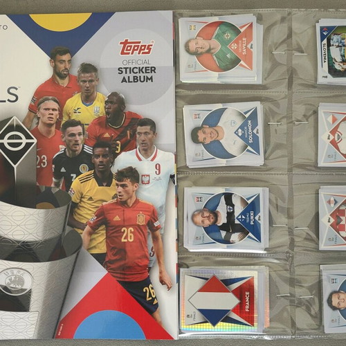 Topps Nations League album new with complete sticker set