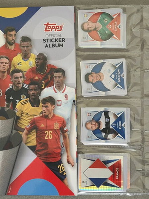 Topps Nations League album new with complete sticker set