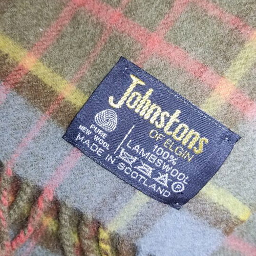 Johnston of Elgin lambswool scarf 100% lambswool like new