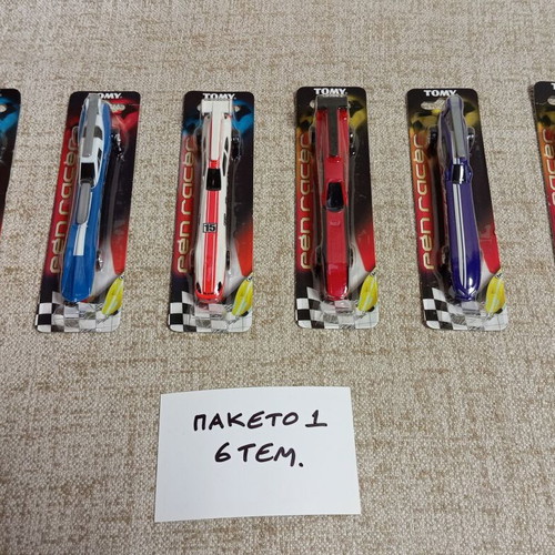 Pen Racer TOMY pen and car new, pack of 6