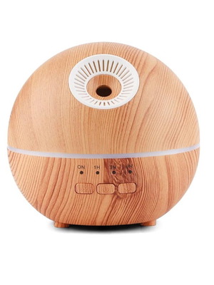 Υγραντήρας αρωματοθεραπείας EZRA 120ml ultrasonic με LED και φυσικό ξύλο καινούργιο