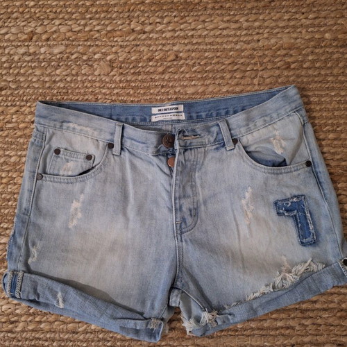 One Teaspoon women's denim shorts like new, size 29, blue turquoise