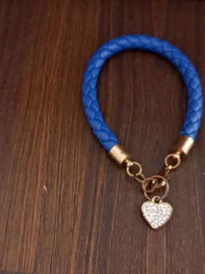 Bracelet used blue with heart detail and stones