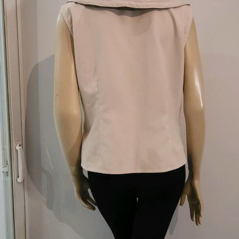 Cream shirt vest used, size L