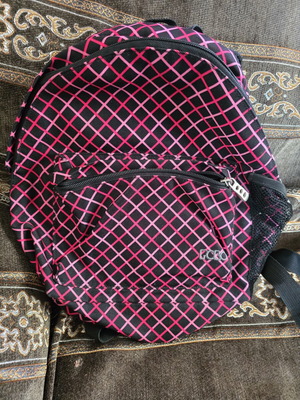 Polo backpack like new, black and pink school bag