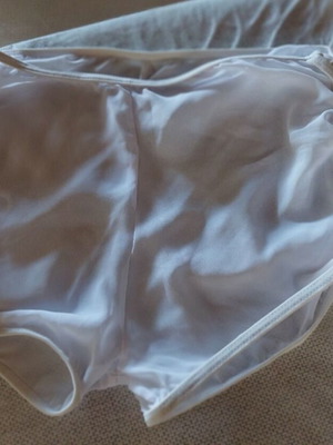 White Shein Beach Shorts M used with Side Drawstrings