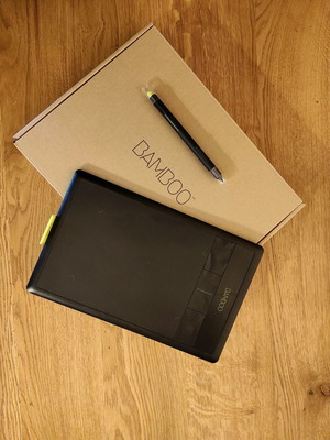 Wacom Bamboo digitizer pen used, almost unused