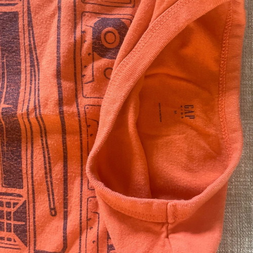 Gap thin long-sleeve shirt used, orange, size medium