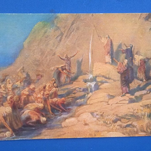 Biblical postcard used, very good condition