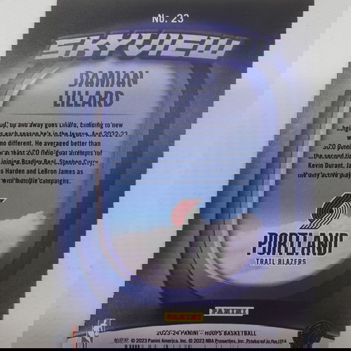 2023-24 Panini-NBA Hoops Basketball Damian Lillard Skyview #23