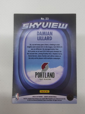 2023-24 Panini-NBA Hoops Basketball Damian Lillard Skyview #23