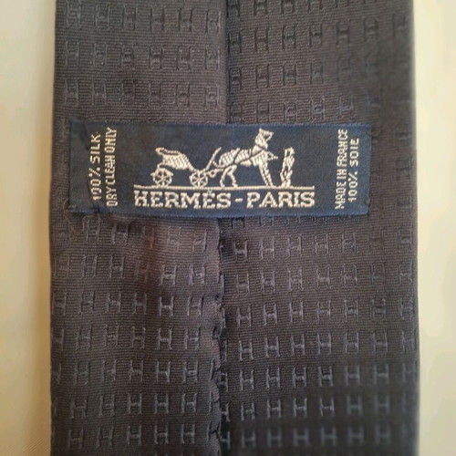 Hermès Paris silk tie like new, blue
