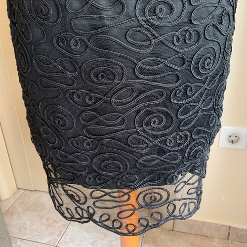 Vintage Aslanis Pret A Porter Dress with Bolero like new, size 48, black