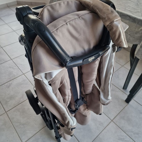 Cam stroller used, beige, foldable, fully functional