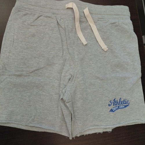 Joy men's gray bermuda shorts size S new, 100% cotton
