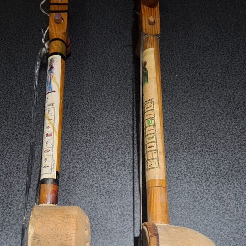 Set of 2 Rababa Traditional String Instruments used, Egyptian