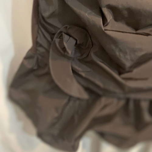 Asymmetric dark brown dress made in Italy small like new