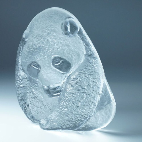 Crystal Bear Paperweight Royal Krona & Mats Jonasson used vintage