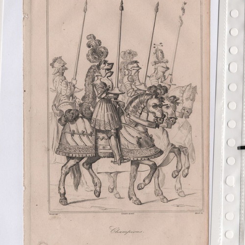 Engravings pack of 12 from 1810 book, Germanic theme, like new