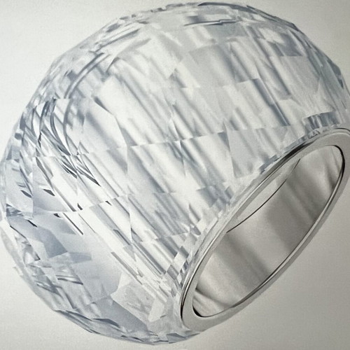 Swarovski Nirvana ring new, silver tone size 55 narrow