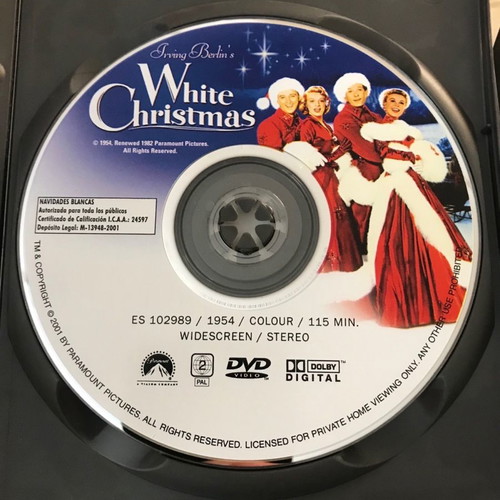 White Christmas DVD used with Greek subtitles