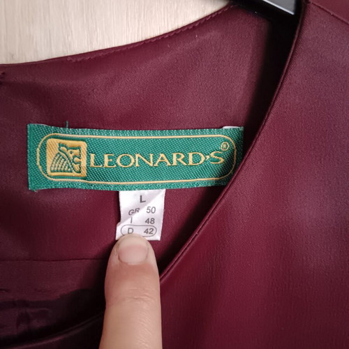 Burgundy suit like new, jacket with dress, size L