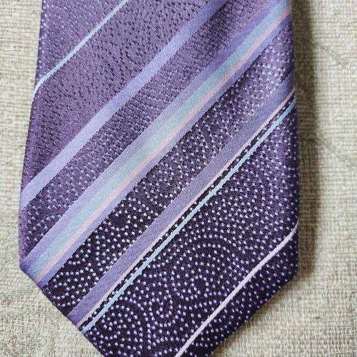 Kenzo Homme silk tie like new, colorful purple