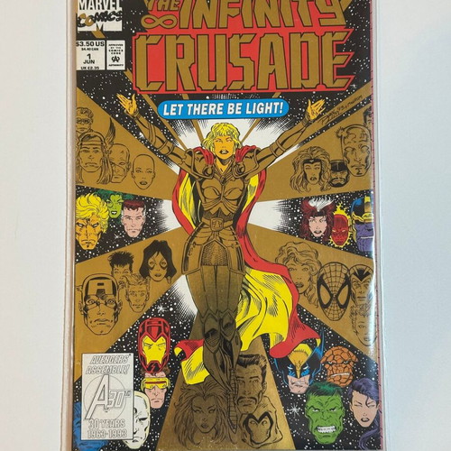 The Infinity Crusade #1 Marvel comic like new, gold foil cover