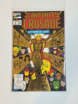 The Infinity Crusade #1 Marvel comic like new, gold foil cover