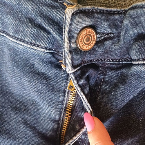 Women's jean pants size 44 like new, blue