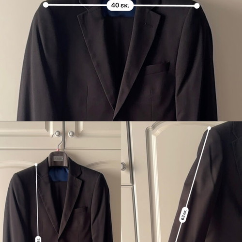 Black men's suit New York Tailors like new
