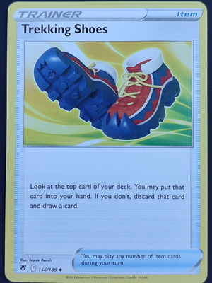 Trekking Shoes Pokémon card near mint from Astral Radiance set
