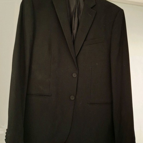 Men's suit like new slim fit black size S