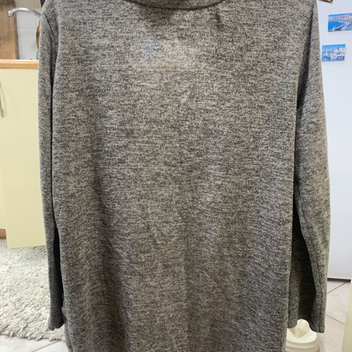 Italian women's cardigan, size S, grey