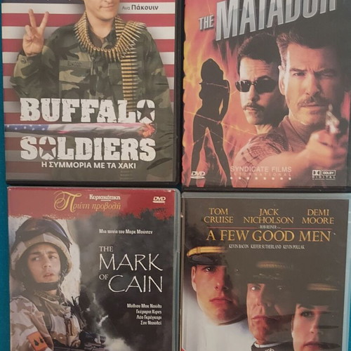 Buffalo Soldier, Matador, The Mark of Cain, A Few Good Men DVD set like new