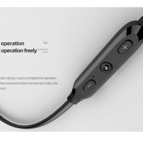 CELEBRAT earphones A19 με μαγνήτη, Bluetooth 5.0, 10mm, μαύρα