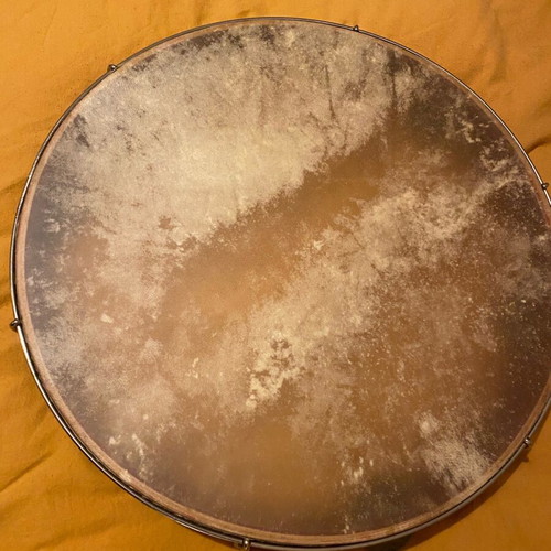 Bendir Percussion Like New With Genuine Leather