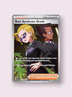 Rust Syndicate Grunt PBL 112 Pokemon card