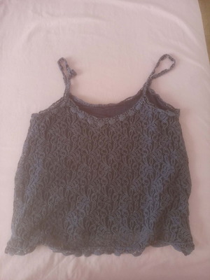 Women's black lace top, size S