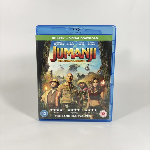 Jumanji Welcome to the Jungle Blu-ray like new with Greek subtitles