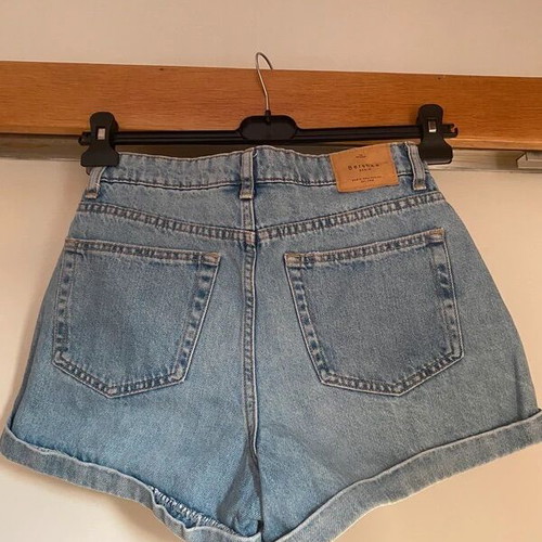 Bershka denim shorts, size S, blue