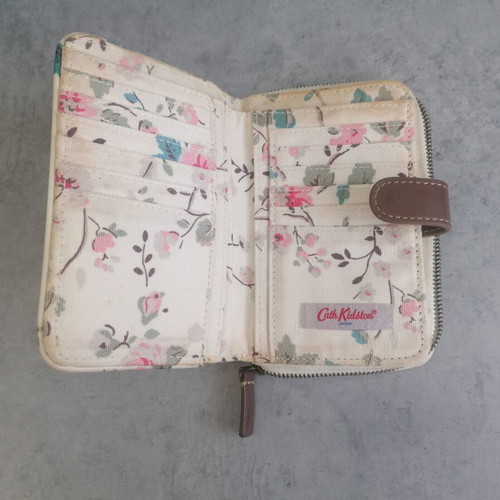 Kath Kidston vintage wallet used with floral design and card slots
