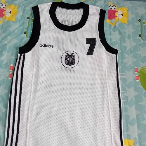 PAOK Basketball Jersey Adidas 1997 Kakiousis used, size L