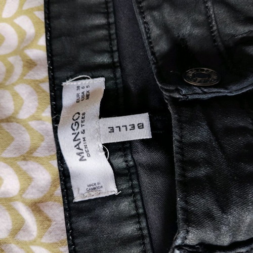 Mango black pants like new, size S