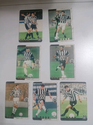 PAOK Imago Cards used, pack of 7 pieces