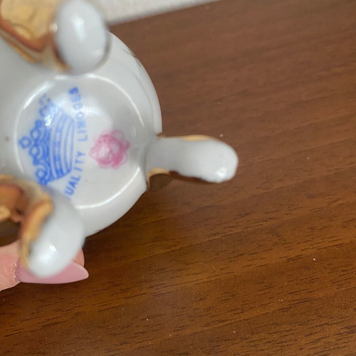 Limoges porcelain egg used, France, height 10 cm