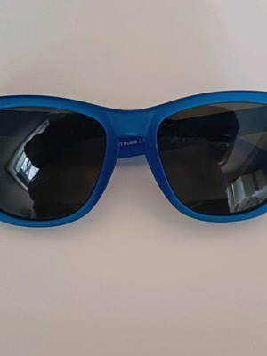 Hawkers sunglasses blue matte used with gray lens and minor scratches