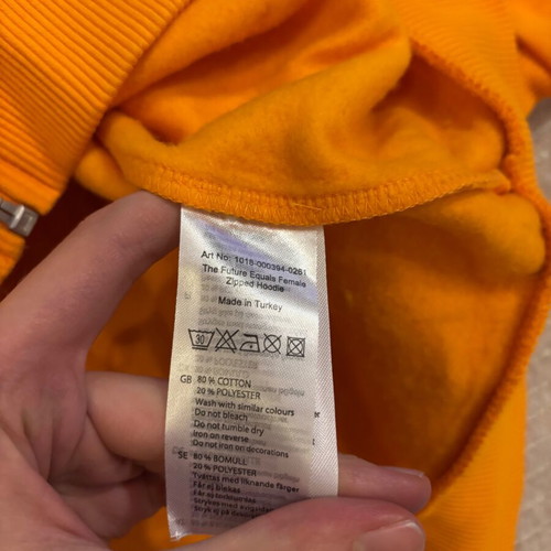 Na-Kd hoodie jacket new, orange, size XL