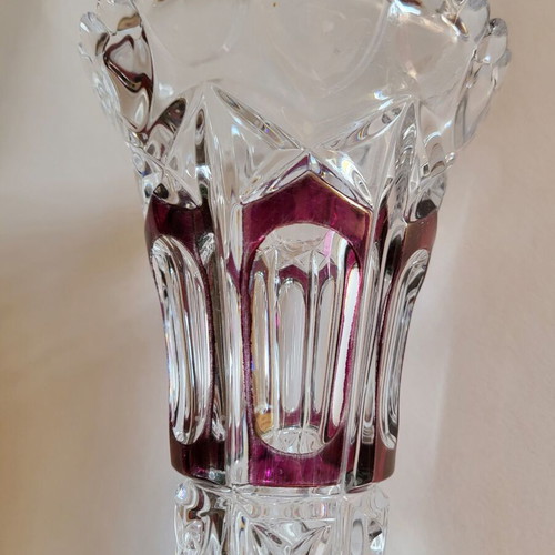 Crystal vase like new, 20cm height, 1980s vintage